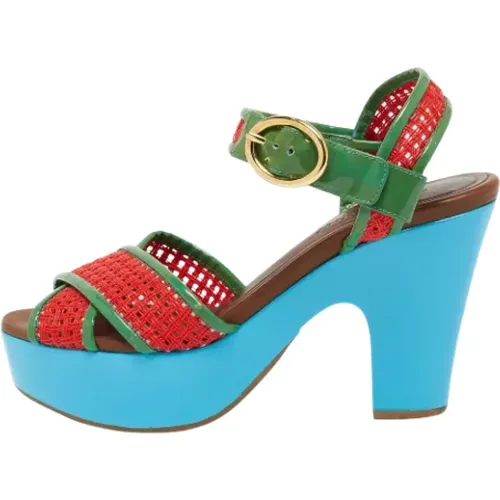 Pre-owned Leather sandals , female, Sizes: 5 UK - Dolce & Gabbana Pre-owned - Modalova