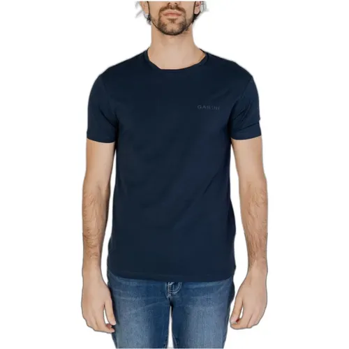 Plain Short Sleeve T-Shirt , male, Sizes: 2XL, M, XL, S, L - GAS - Modalova