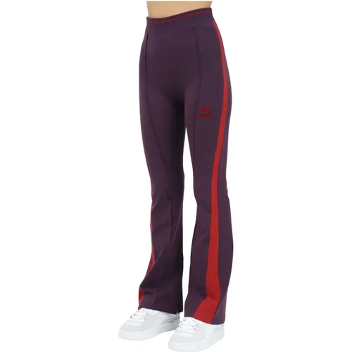 Sportliche Lila Flared Leggings , Damen, Größe: M - Puma - Modalova