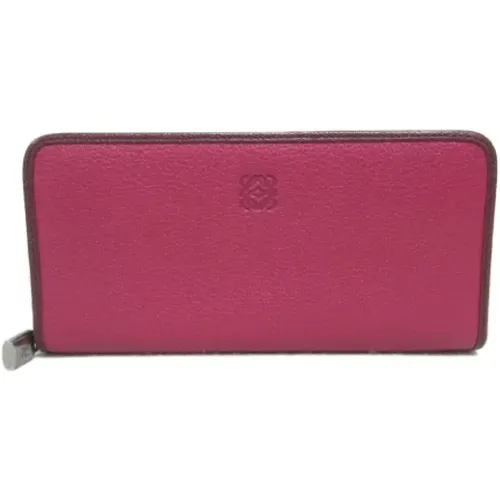 Pre-owned Leather wallets , female, Sizes: ONE SIZE - Loewe Pre-owned - Modalova