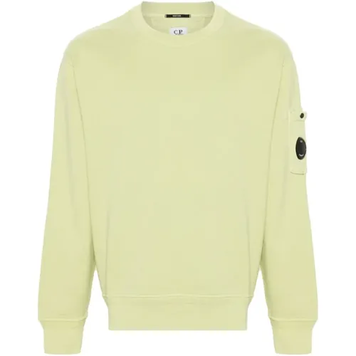 Acid Cotton Sweatshirt with Lens Detail , male, Sizes: 2XL, L, 3XL, M, XL - C.P. Company - Modalova