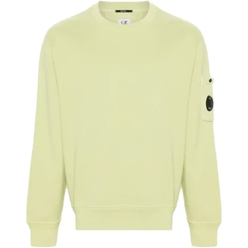 Acid Cotton Sweatshirt with Lens Detail , male, Sizes: M - C.P. Company - Modalova