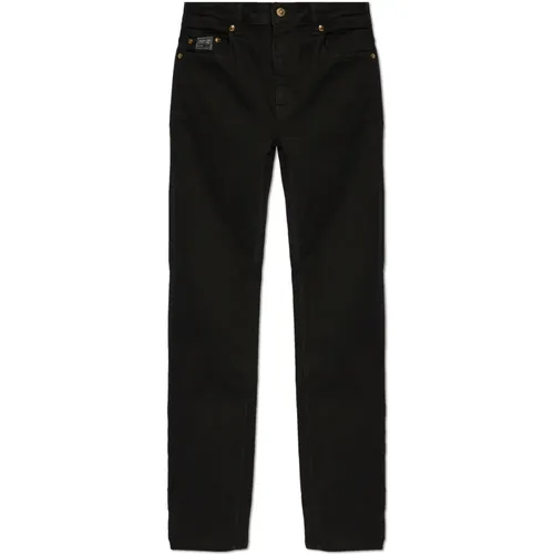 Jeans with logo , male, Sizes: W36, W32, W33, W35, W34, W31 - Versace Jeans Couture - Modalova