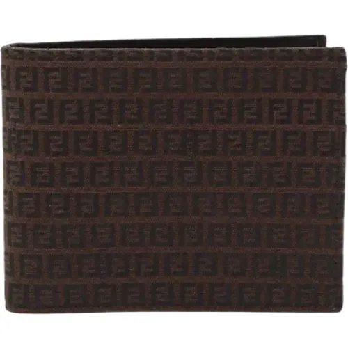 Pre-owned Canvas wallets , female, Sizes: ONE SIZE - Fendi Vintage - Modalova