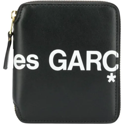 Leather Wallet with Zip-Around Closure , male, Sizes: ONE SIZE - Comme des Garçons - Modalova