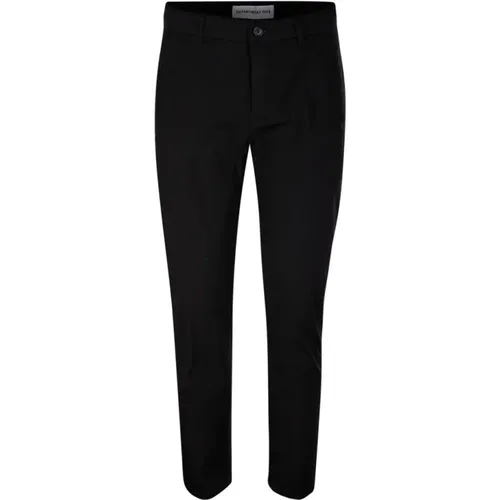 Schwarze Prinz Chinos Crop Hose , Herren, Größe: W30 - DEPARTMENT FIVE - Modalova