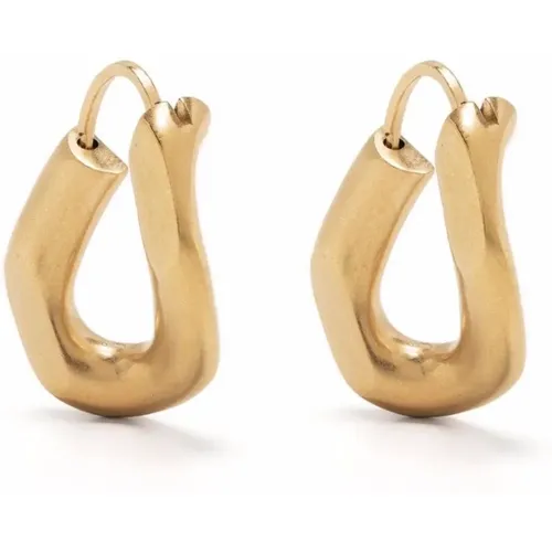 Gold Stylish Earrings for Women , female, Sizes: ONE SIZE - Maison Margiela - Modalova