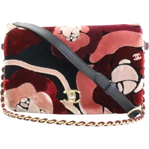 Multicolored Velvet Shoulder Bag , unisex, Sizes: ONE SIZE - Chanel Vintage - Modalova