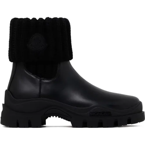 Larue Leather Boots , female, Sizes: 6 UK - Moncler - Modalova