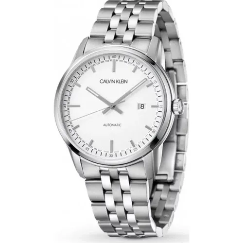 Silver Automatic Watch for Men , male, Sizes: ONE SIZE - Calvin Klein - Modalova