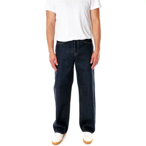 Weite Straight Fit Mid Waist Jeans , Herren, Größe: W31 L32 - Edwin - Modalova