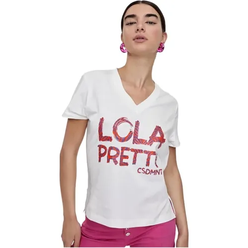 Weiße Damen T-Shirt , Damen, Größe: M - Lola Casademunt - Modalova