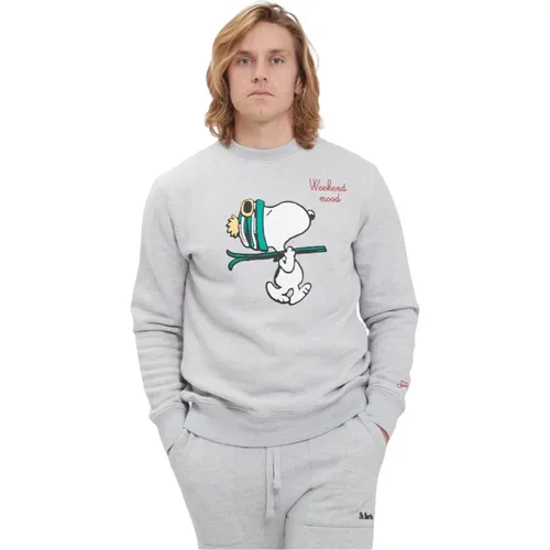 Snoopy Ski Sweatshirt , Herren, Größe: L - MC2 Saint Barth - Modalova