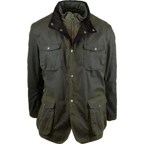 Waxed Jacket Four Pockets , male, Sizes: M - Barbour - Modalova