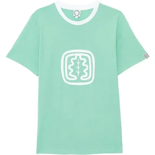 Ikones Grünes Rundhals T-Shirt , Damen, Größe: XS - Ines De La Fressange Paris - Modalova