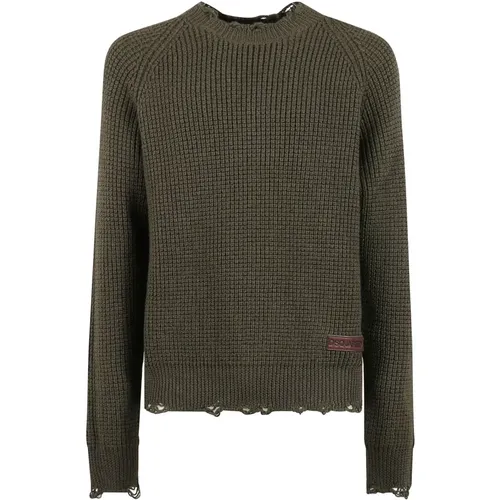 Stylish Pullover Sweater for Men , male, Sizes: M, L, XL - Dsquared2 - Modalova