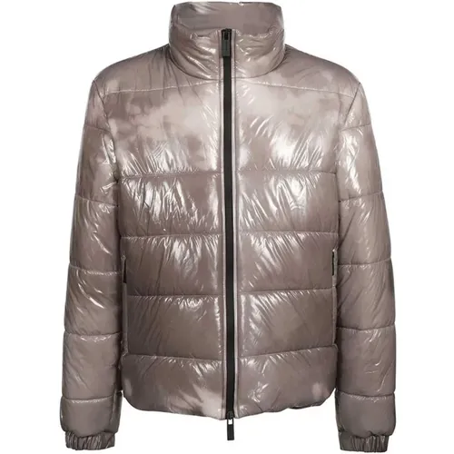 Nylon Daunenjacke mit Vordertaschen , Herren, Größe: 48 EU - 44 Label Group - Modalova