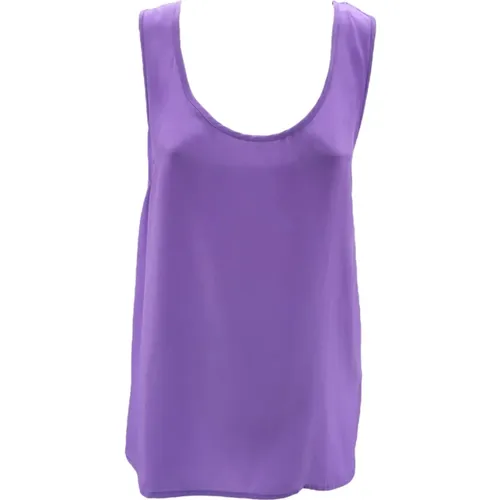 Lilac Sleeveless Top , female, Sizes: S, L - P.a.r.o.s.h. - Modalova