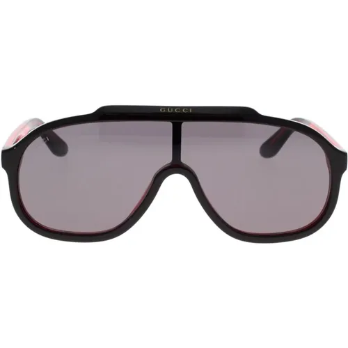 Trendy Oversized Sunglasses for Men , male, Sizes: ONE SIZE - Gucci - Modalova