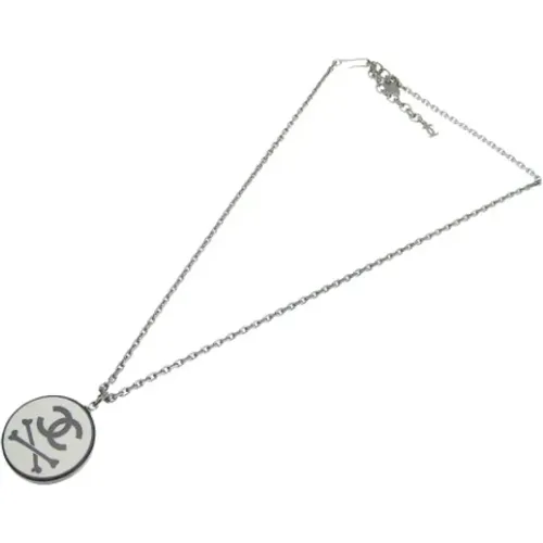 Pre-owned Stainless Steel necklaces , female, Sizes: ONE SIZE - Chanel Vintage - Modalova