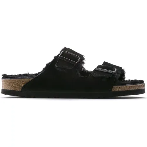 Arizona Shearling Sandals , male, Sizes: 9 UK, 8 UK - Birkenstock - Modalova