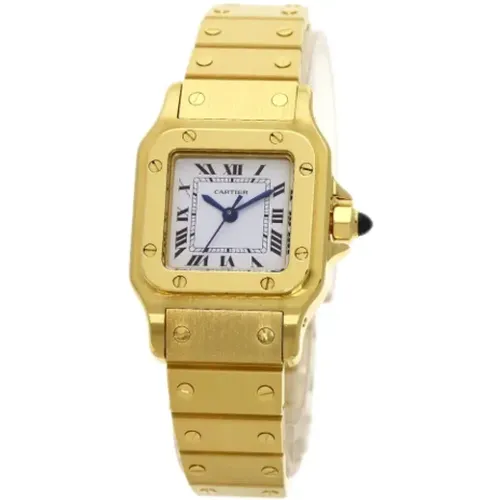 Pre-owned Yellow Gold watches , female, Sizes: ONE SIZE - Cartier Vintage - Modalova
