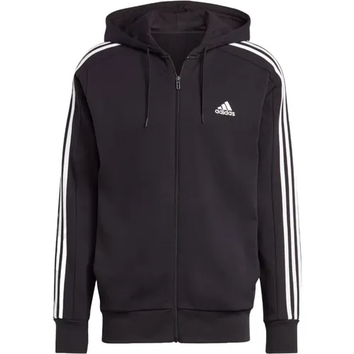 Schwarzer Hoodie mit 3-Streifen - Adidas - Modalova