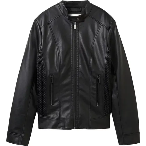 Faux Leather Jacket , Damen, Größe: 2XL - Tom Tailor - Modalova