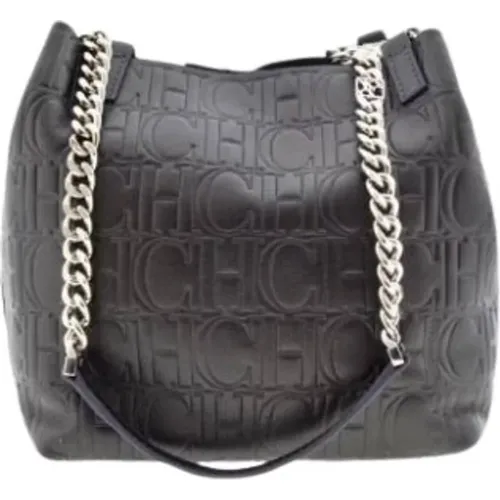 Matryoshka Chain XS Anthracite Bag , female, Sizes: ONE SIZE - Carolina Herrera - Modalova