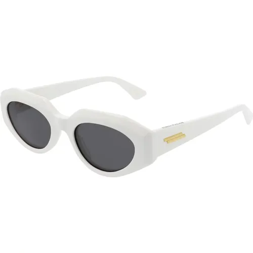 Grey Sunglasses , female, Sizes: 52 MM - Bottega Veneta - Modalova