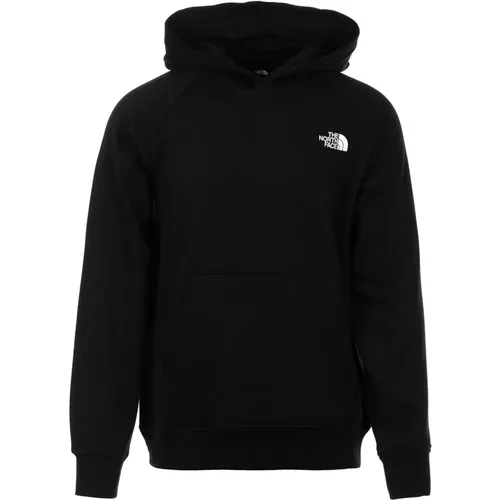 Schwarze Sweaters Raglanredbox Hoodie Stilvoll , Herren, Größe: L - The North Face - Modalova