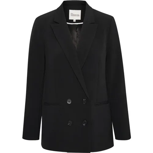 Taillierter Blazer in Schwarz , Damen, Größe: 3XL - My Essential Wardrobe - Modalova