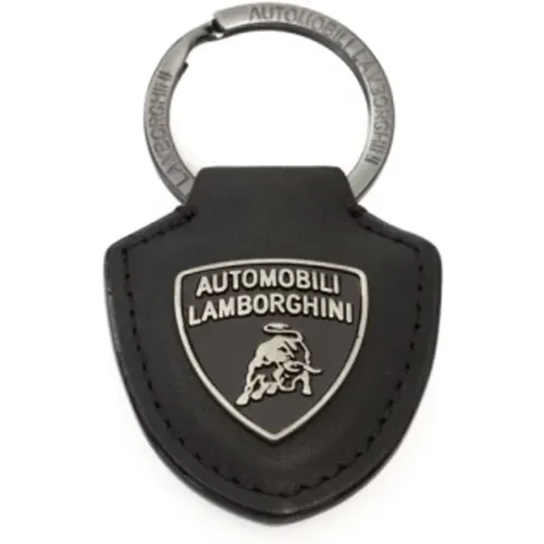 Logo Schild Schlüsselanhänger Schwarz Lack - AUTOMOBILI LAMBORGHINI - Modalova