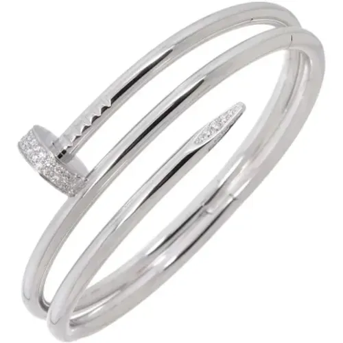 Pre-owned White Gold bracelets , female, Sizes: ONE SIZE - Cartier Vintage - Modalova