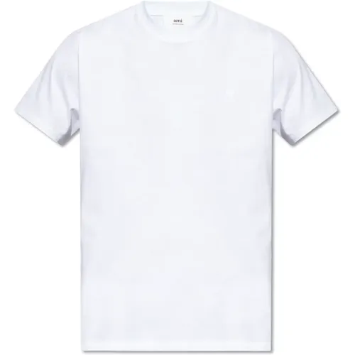 Baumwoll Logo T-Shirt , Herren, Größe: 3XL - Ami Paris - Modalova