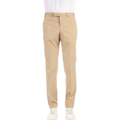 Twill Stretch Baumwollhose , Herren, Größe: M - PT Torino - Modalova