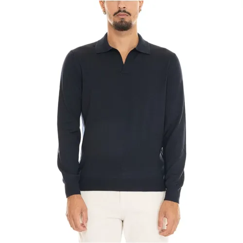 Wollreise Polo Shirt , Herren, Größe: L - Gran Sasso - Modalova