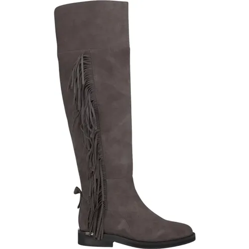 Flat boot high cane , female, Sizes: 7 UK, 4 UK, 6 UK, 5 UK - Alma en Pena - Modalova