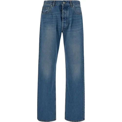 Klassische Straight Fit Blaue Jeans , Herren, Größe: W33 - Maison Margiela - Modalova