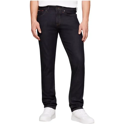 Slim Stretch Scanton Jeans - Dunkles Denim , Herren, Größe: W29 L32 - Tommy Jeans - Modalova