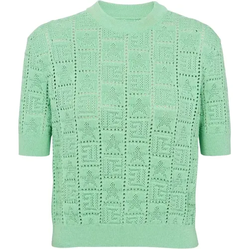 Grüner Stricktop Balmain - Balmain - Modalova