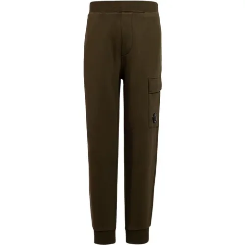Jogger Trousers with Diagonal Raised Fleece , male, Sizes: XS - C.P. Company - Modalova
