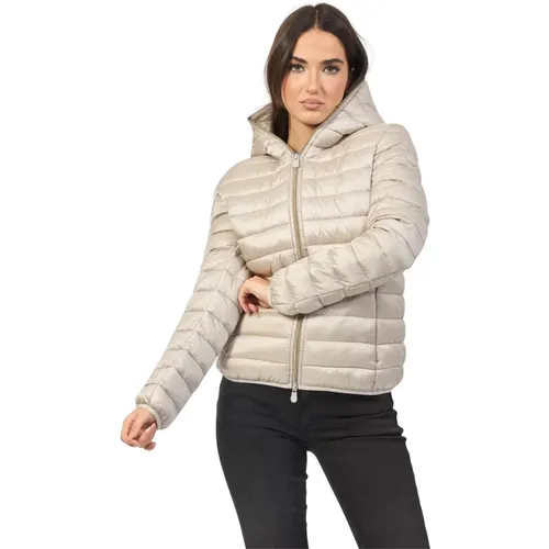 Tierfreie Daisy Nylon Steppjacke , Damen, Größe: L - Save The Duck - Modalova