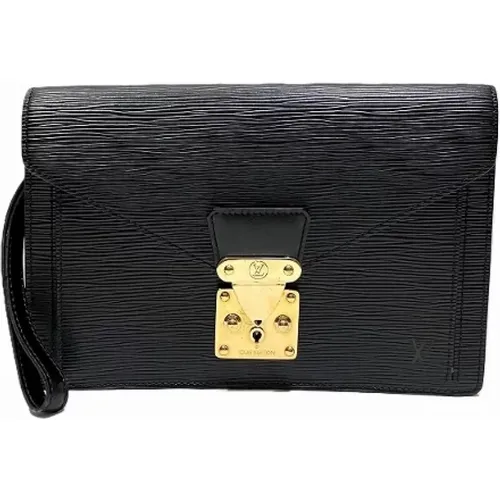 Pre-owned Leather clutches , male, Sizes: ONE SIZE - Louis Vuitton Vintage - Modalova