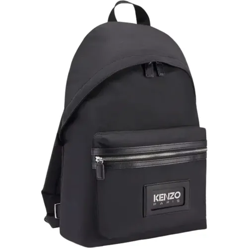 Schwarzer Rucksack mit GRAPHY-Logo - Kenzo - Modalova