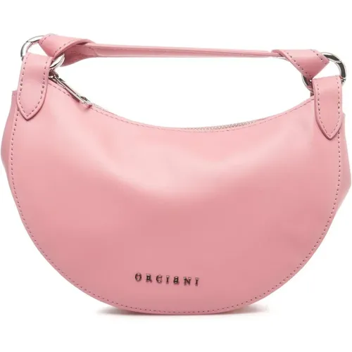 Zip Closure Handbag with Logo Details , female, Sizes: ONE SIZE - Orciani - Modalova