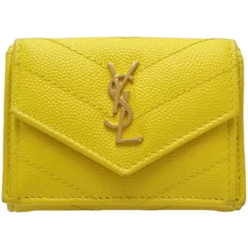 Pre-owned Leather wallets , female, Sizes: ONE SIZE - Yves Saint Laurent Vintage - Modalova