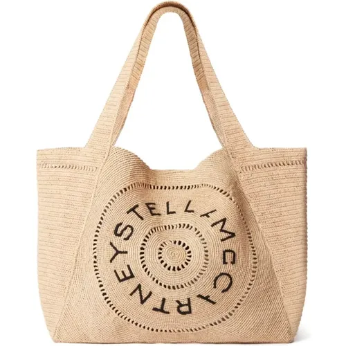 Tote Bag with Embroidery , female, Sizes: ONE SIZE - Stella Mccartney - Modalova