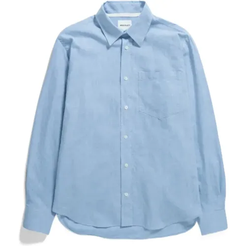 Algot Chambray Shirt , male, Sizes: S, M - Norse Projects - Modalova