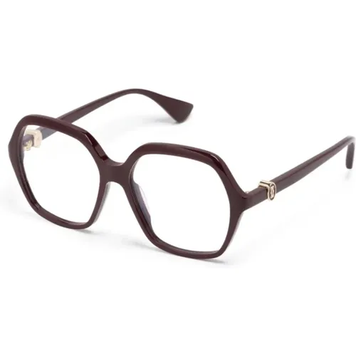 Rote Optische Brille für den täglichen Gebrauch , Damen, Größe: 57 MM - Cartier - Modalova